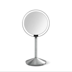 simplehuman® Mini Countertop 5-Inch Sensor Mirror in Brushed Stainless Steel